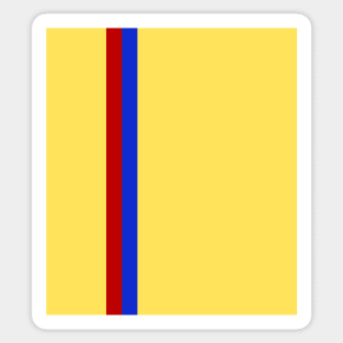 Barcelona Yellow, Red and Blue Bar Stripe Away 1984 - 89 Sticker